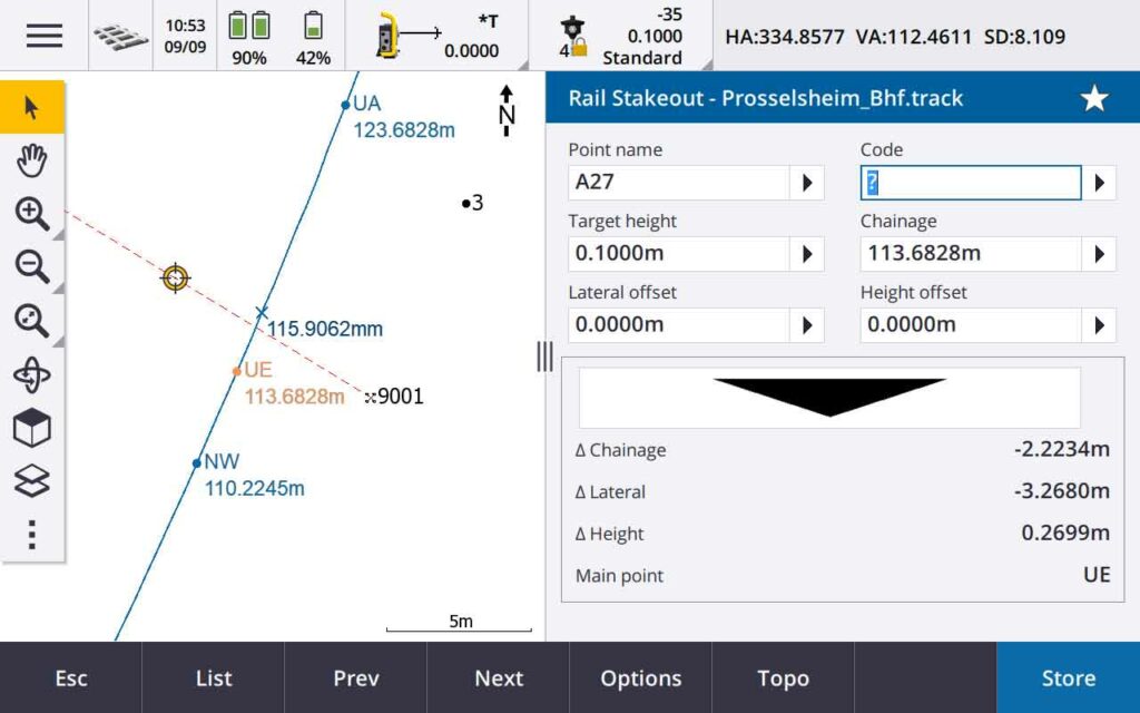 Trimble Access App - Rail